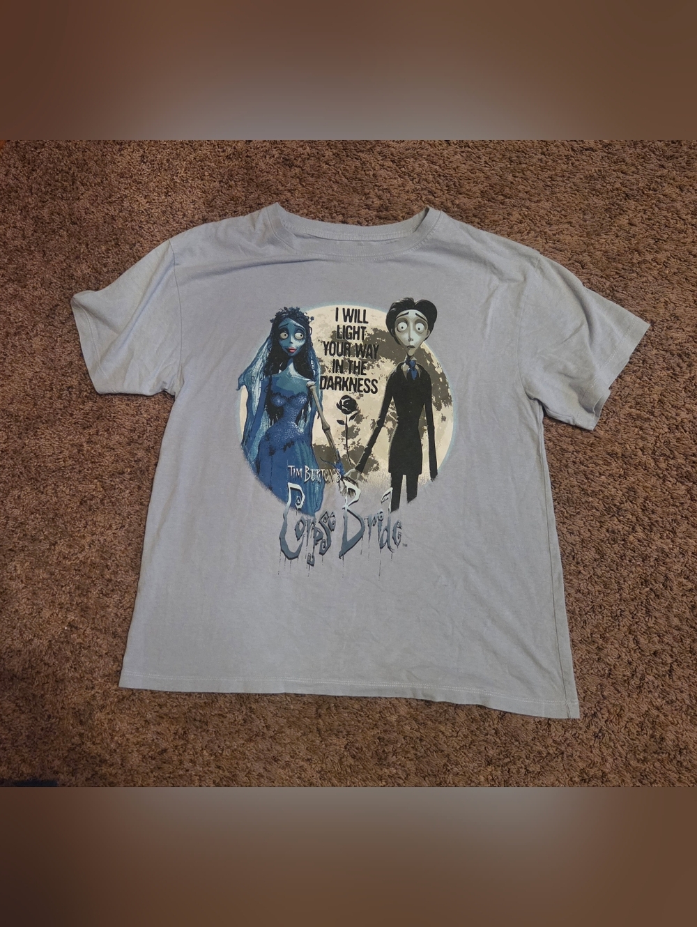 The Corpse Bride Graphic Tee in Light Gray